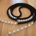 Tow with pearls - Necklace - beadwork