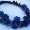 Blue coral - Necklaces - felting