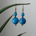 Turquoise - Earrings - beadwork