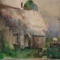 Village - Watercolor - drawing