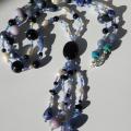 Long necklace " Night " - Necklace - beadwork