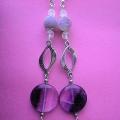 167thOnyx, agate, fluorspar - Earrings - beadwork