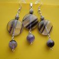 009kom.Fluorite, Amethyst - Kits - beadwork