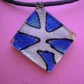 002pak.Glass pendant - Neck pendants - beadwork