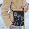 Black / White - Handbags & wallets - felting