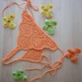 orange thong bikini - Other clothing - needlework