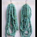 Wave coolness - Earrings - beadwork