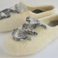 " Crazy 2 " - Shoes & slippers - felting
