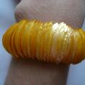 GP-287 orange bracelet - Bracelets - beadwork