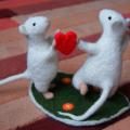 Dancing mouse - Dolls & toys - felting