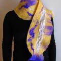 Violet peach - Scarves & shawls - felting