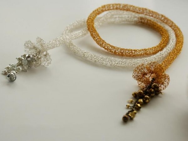 Vėrinys- belt " Flower " - Necklace
