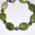 Raw jade bracelet - Bracelets - beadwork