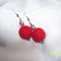 Passion - Earrings - felting