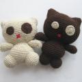 Crocheted toys - Two friends katinukas - Dolls & toys - needlework
