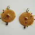 Earrings " Solar " - Earrings - needlework