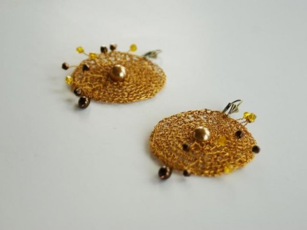 Earrings " Solar " 2