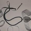 Openwork sheet - Necklace - beadwork