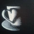 cup with saucer - Needlework - sewing