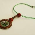 " Wheel of Time " - Neck pendants - beadwork