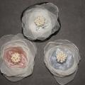 Thrown from organza II - Brooches - making