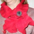 country and a brooch - Necklaces - felting