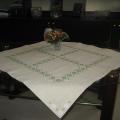 Embroidered linen tablecloth - For interior - sewing