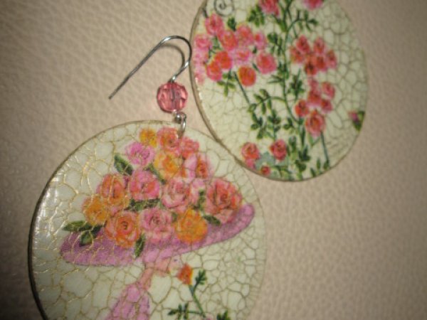 decoupage auskarai_Panelytė 2