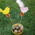 Easter morning - For interior - felting