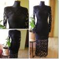 Black gloss - Dresses - needlework