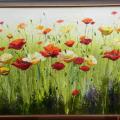 poppy meadow - Oil painting - drawing