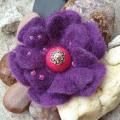 Violet - Flowers - felting