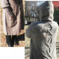 Coat of natural wool - Sweaters & jackets - knitwork