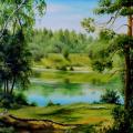 Green :) - Oil painting - drawing