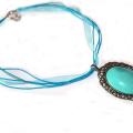 Turquoise necklace - Necklace - beadwork