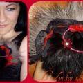 fur brooch - Accessory - sewing