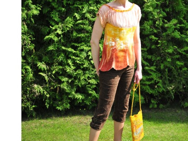 " Orange mood " - Blouses & jackets
