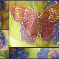 Butterfly rugiagelese, silk country - Serigraphy - drawing