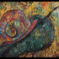 Snail - Acrylic painting - drawing
