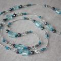 Blue necklace - Necklace - beadwork