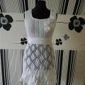 LEAFLETS cotton dress - Dresses - knitwork