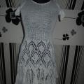White dress - Dresses - knitwork