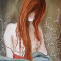 Act. Insomnia - Oil painting - drawing