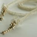 Beads " Flower " - Necklace - needlework