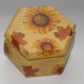 Box with sunflowers - Decoupage - making