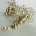 Asymmetric earrings " Wedding time " - Earrings - needlework