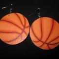 Basketball - Earrings - beadwork