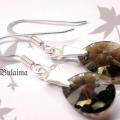 Bronze Shade - Earrings - beadwork