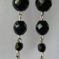 black - Earrings - beadwork