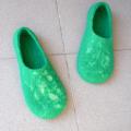 Green - Shoes & slippers - felting